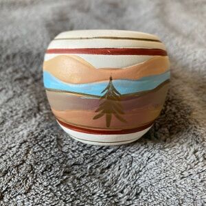 Handcrafted Landscape Art Pot